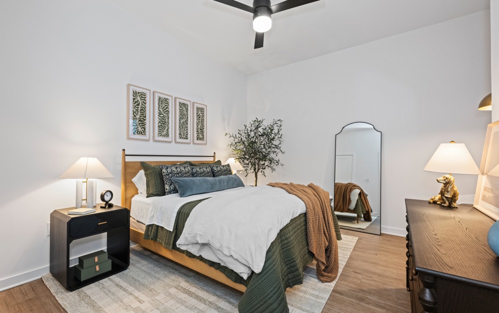 A4 - 1 bedroom floorplan layout with 1 bathroom and 743 - 818 square feet (Floor 2, 3D)